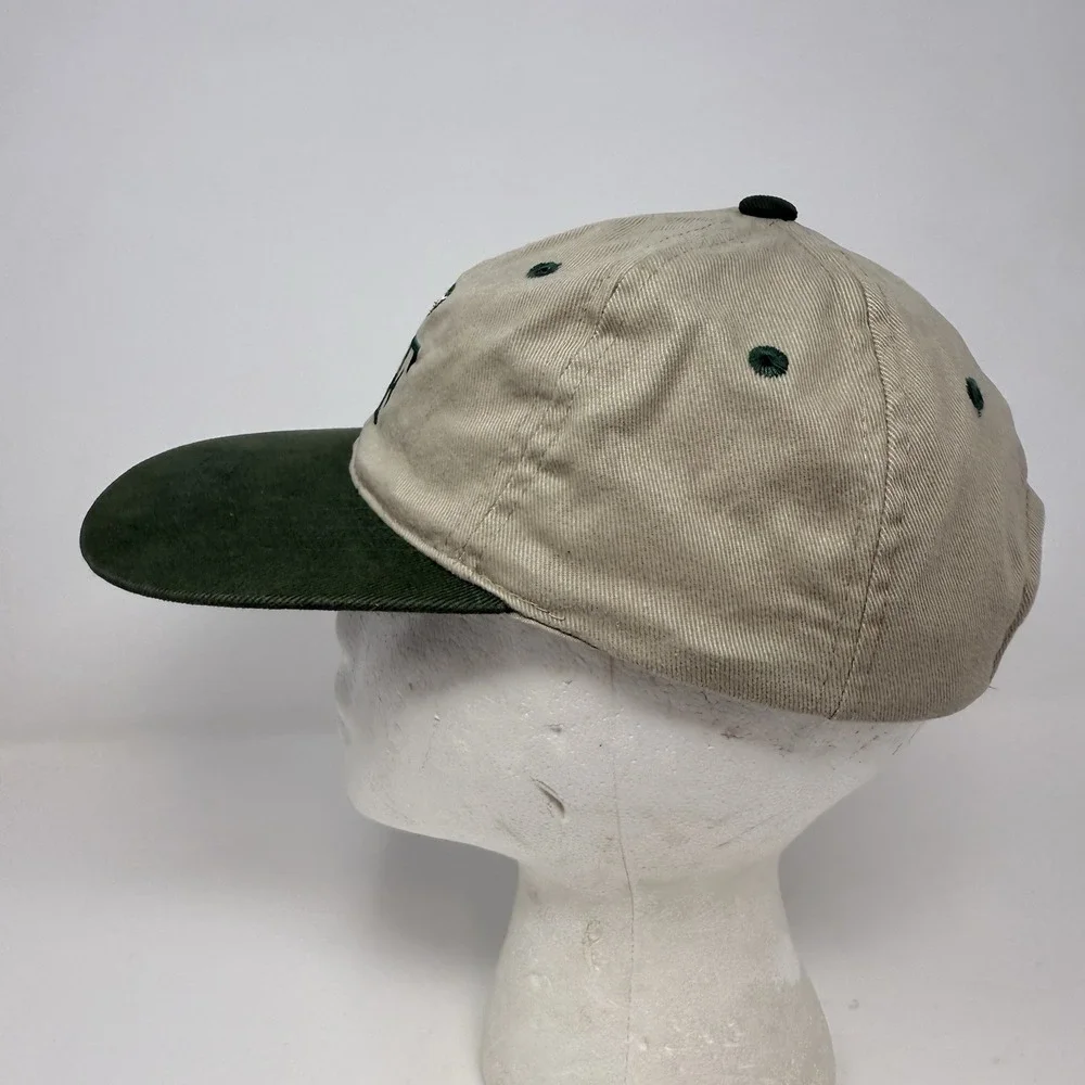 Vintage Sportsman Embroidered Trout Dad Hat Cap Strap Back‎ 100% Cotton Khaki